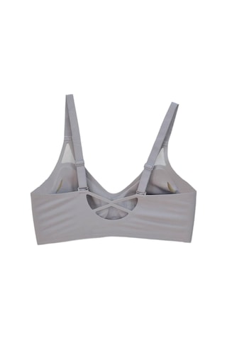Kadın Silikonlu Lazer Kesim Sütyen B Cup Bgl-st04721 Gri