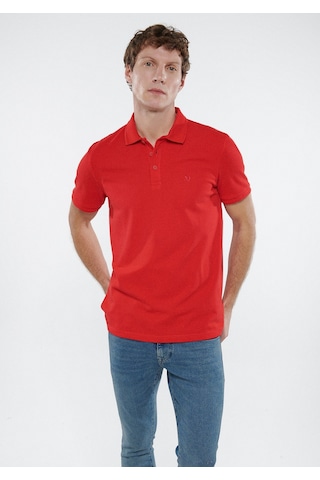 Mavi - Kırmızı Polo Tişört 064946-33099 Kırmızı
