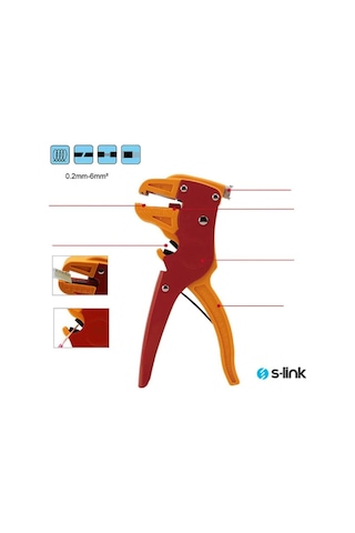 Kablo Kesme Ve Soyma Aleti 0.2Mm - 6Mm S-Link Sl-170A