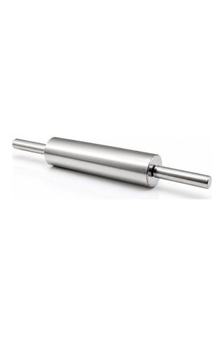 Paslanmaz Çelik Merdane Metal Hamur Rulosu 40 Cm Tatlı Hazırlığı Börek Açma Kurabiye Yapımı Çok Renkli