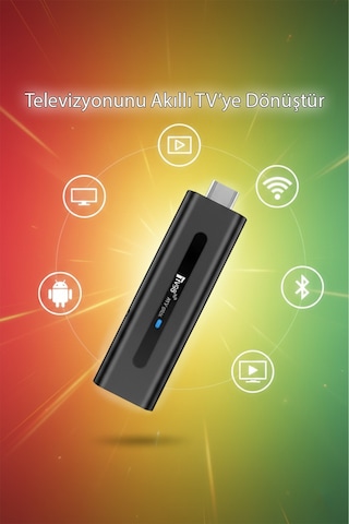 Akıllı Tv Stick 4k Destekli Android 14 Dual Wifi Bluetooth Tak & Kullan
