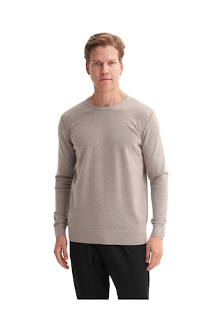 Cazador Slim Fit Soft Touch Basic Bisiklet Yaka Kazak-33155 Gri