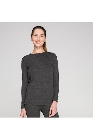 Thermoform Soft Unisex Uzun Kol Fanila Antrasit Çok Renkli
