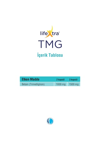 Lifextra Tmg Trimetilglisin 60 Kapsül
