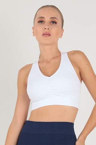 Doremi Çift Kat Kaplı Kalın Askılı Bralet Beyaz-m-l BEYAZ Beyaz