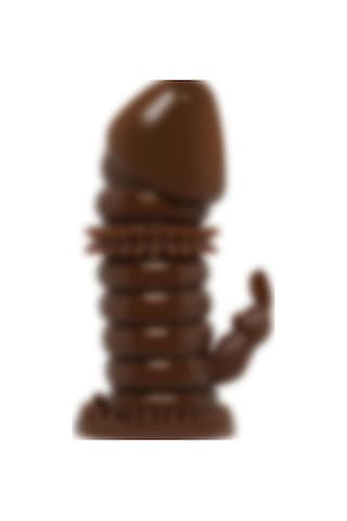 Odins Shop Klitoral Uyarıcılı Tırtıklı Boğumlu Penis Kılıfı