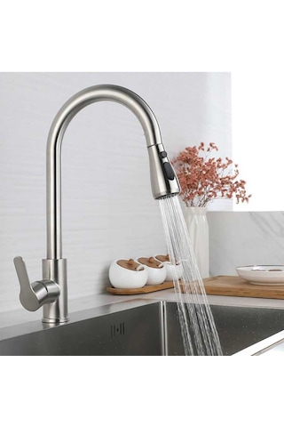 Inox Spiralli Mutfak Bataryası Inox Spiralli Mutfak Evye Bataryası Inox