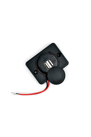 12v 24v Dc Usb 3.1a Şarj Port Işıklı Düz Taban