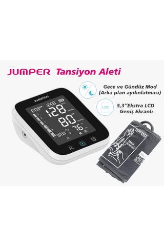 Jumper Üst Koldan Dijital Tansiyon Aleti Elektronik Nabız Ölçer Jpdha101