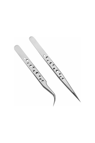 Valkyrie Ipek Kirpik Cımbız Seti Antistatik Paslanmaz Çelik Karga