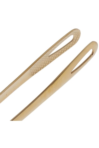 Homyl Paslanmaz Çelik Mutfak Maşası Pişirme Izgara Altın Altın