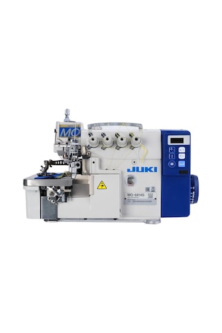Juki Mo-6814s Kafadan Motorlu Full Otomatik 4 İplik Overlok Makinesi İplik Kesmeli Ayak Kaldırmalı