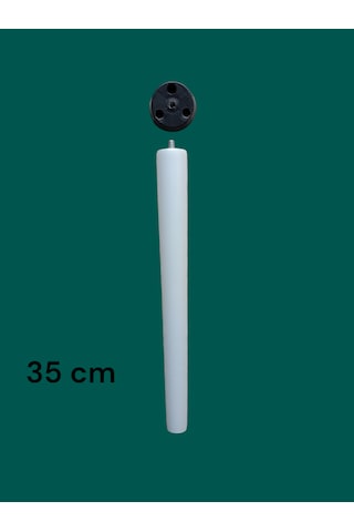 4 Adet Beyaz Boyalı Ahşap Konik 35 Cm Zigon,orta Sehpa,puf,komidi