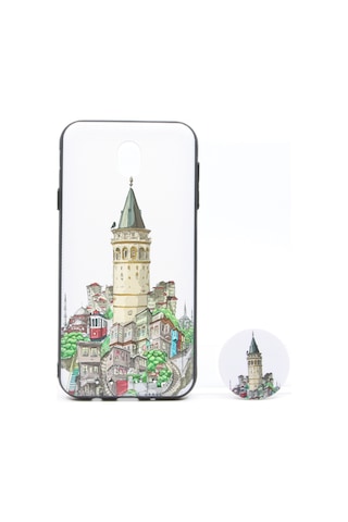 Nettech Samsung Galaxy J730 J7 Pro Uyumlu Desenli Popsocket Seri
