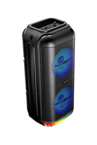 1800 Mah 6,5x2 Mikrofonlu Led Işıklı Bluetooth Hoparlör Bts-95