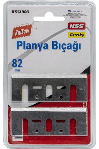 Knisaw KS51903 Planya Bıçak Geniş 82 mm 2'li