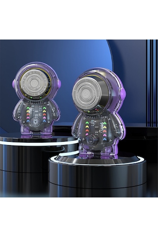 Xiaaokeji Astronot Elektrikli Tıraş Makinesi Rgb Işıklı Taşınabilir Usb Tıraş Makinesi Erkek C