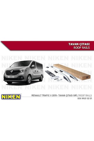 Renault Trafıc 2 Tavan Çıtası Uzun Gri 2015-sonrası Modeller Uyum
