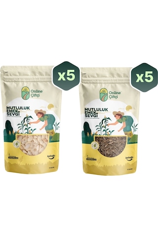 Online Çiftçi Tuzlu Kabak ve Dakota Çekirdeği Avantaj Seti 10 x 100 G