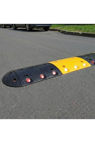 5,5 Metre Oval Plastik Hız Kesici Set Modüler Yol Kasisi Çözümü-848