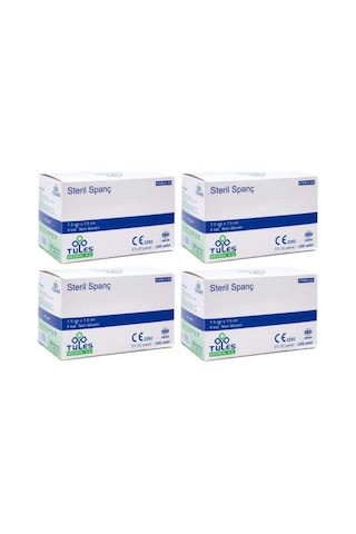 Tules Steril Spanç Emici Kompres 7,5 X 7,5cm 100 X 4 - 400 Adet