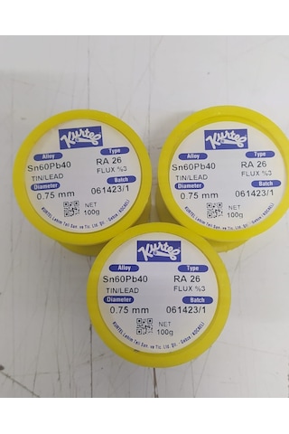 Kurtel Lehim Teli 100gr 0.75mm Kendinden Pastalı