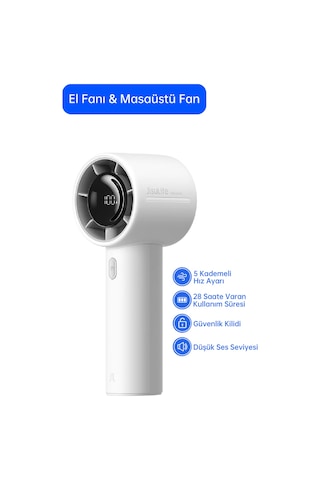 Jisulife Handheld Fan Life 10s El Fanı 5000mah Gri