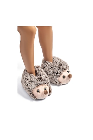 Twigy Kirpi 23 Kadın Hayvanlı Panduf Kahve 36/41 CC0650