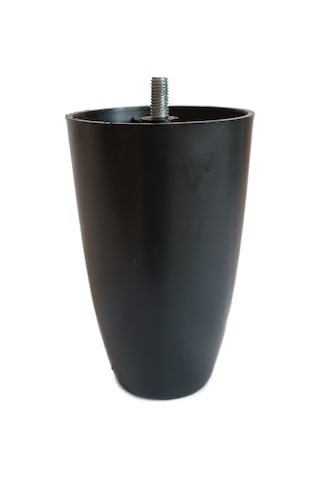 Armut Plastik Baza Mobilya Koltuk Ayağı 4 Ad. Siyah 12cm M8 Vida