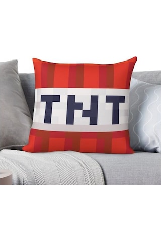Minecraft TNT Pillow Yastık Peluş Oyuncak 45CM