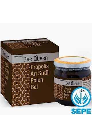 Bee Queen Propolis Extract Arı Sütü Polen Bal Karışım 230 Gr