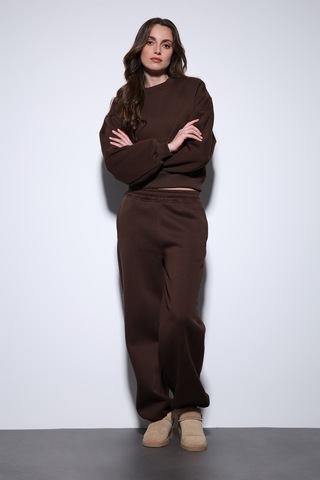 Antioch Basic Kadın Sweatshirt Kahve