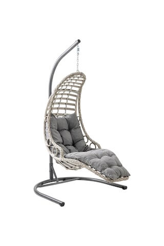 Capri Swing Bodrum Tekli Rattan Bahçe Salıncağı Balkon Salıncağı Cappuccino