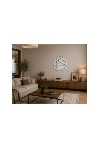 Arliadesign Ayı Pençesi Doğa Duvar Dekoru / 5 Mm Mdf 50 X 50 Cm