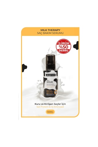 Morfose Milk Therapy Keratin Saç Serumu 100 Ml-yıpranmış Saçları Onarıcı, Yumuşak Ve Canlı Saçlar