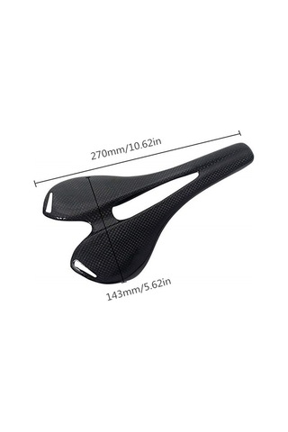 Jeemson Kohlefaser Fahrradsattel Mtb/rennrad - Ultraleicht 110g Komfortabel Hohl Design - Schwarz 3k Glanz Siyah