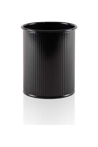 The Mia Stripe Tezgah Üstü Kaşıklık Siyah 13x11 Cm Siyah