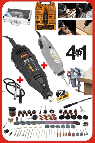 Stilmax Super362 500w Devir Ayarlı Çift Adet Gravür Oyma Makinesi