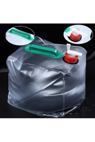 Dancemonkey Outdoor 2 Parça 20l Katlanabilir Kamp Su Bidonu, Pratik Tasarım Altın