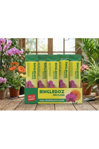 Singledoz Suda Kolay Çözünür Pratik Orkide Ve Çiçek Besini 10'lu Paket Diğer