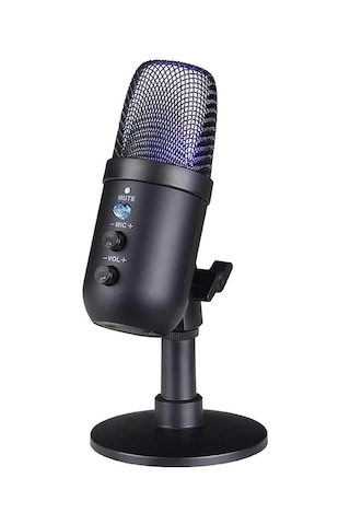 Profesyonel Kardioid Rgb Oyuncu Stüdyo Kayıt Kablolu Podcast Mikrofonu