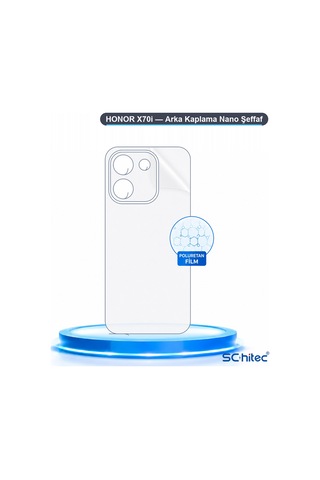 Schitec Honor X70i Uyumlu Arka Yüzey Hidrojel Koruyucu Film 23515783