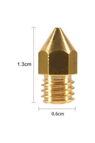 Labshop41 3D Printer / Yazıcı Extruder Mk8 Pirinç Nozzle - 0,2Mm (3.00) 1 A