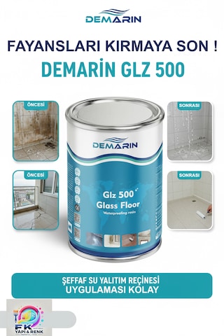 Glz 500 Glass Floor Şeffaf Su Yalıtımı 1 Kg