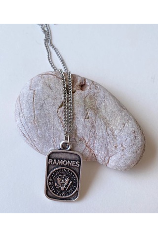 Paytak Moda Ramones Rock Metal Zincir Kolye Pytkznkly104 Beyaz
