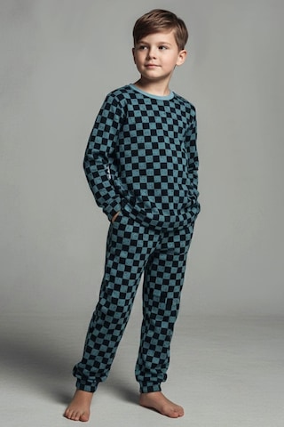 Breeze Erkek Çocuk Pijama Takımı Ekose Desenli 4-8 Yaş, Karışık Renk Karışık Renk