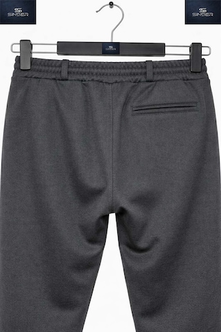 Ss Sinser Unısex Pantolon Bel Lastikli Likralı Paça Katlamalı Stil Antrasit