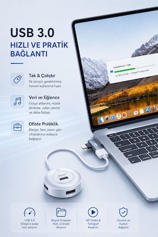 2si 1 Arada Usb 3.0 Otg Dönüştürücü, Type-c Ve Lightning Uyumlu Adaptör, 5gbps Veri Aktarımı, Usb Bellek Klavye Mouse Gamepad Telefon Tablet Bağlantısı S370