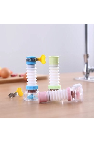 Tenfowee 360 Döner Mutfak Musluk Filtreli Su Tasarruflu Duş Başlığı - Pp Malzeme Mavi