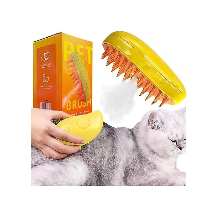 Şarjlı Soğuk Buharlı Kedi Köpek Fırçası Tarağı 4741